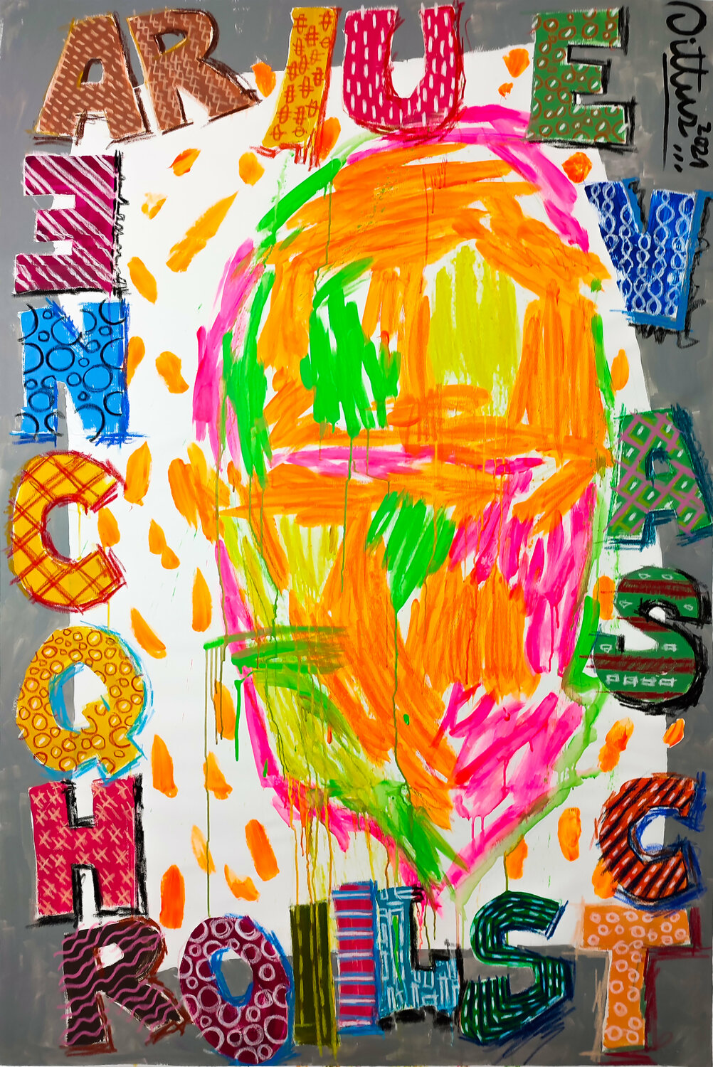Lucía portraying Lucía Christian Dittus Original painting for sale