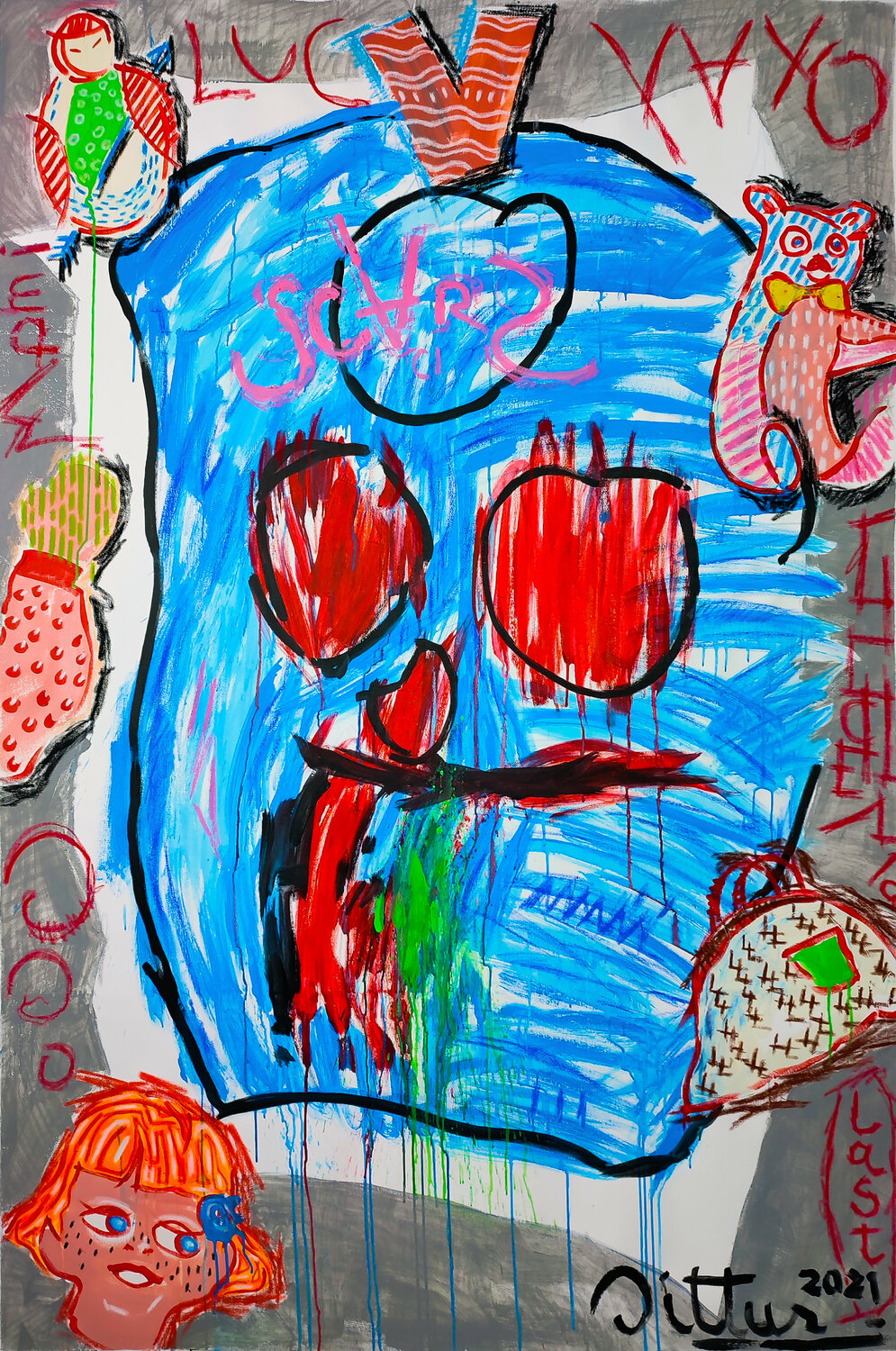 The Yayo according to Lucía Christian Dittus Original painting for sale