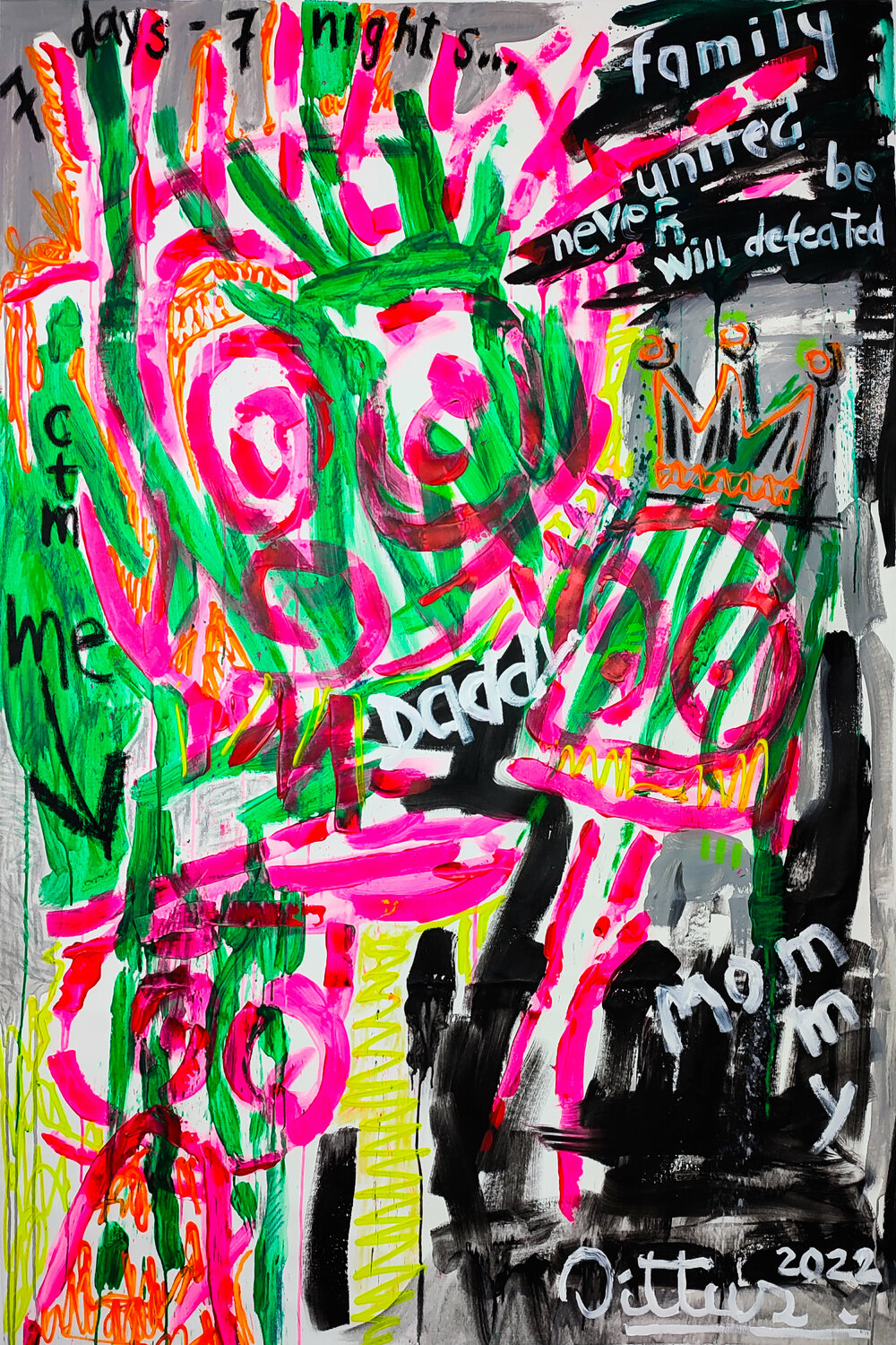 The united family will never be defeated Christian Dittus Original painting for sale