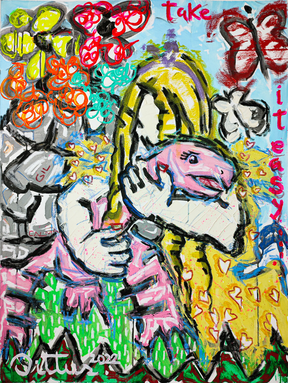 Take it easy Christian Dittus Original painting for sale