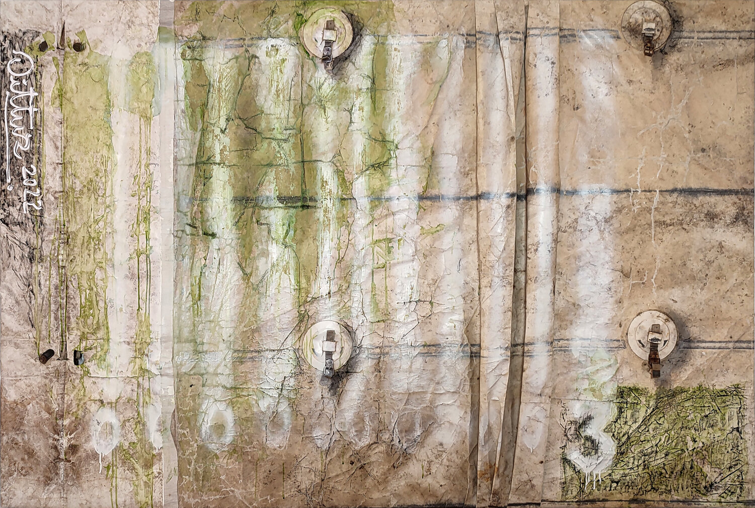 "Line by line" 00000000003 Christian Dittus Original painting for sale
