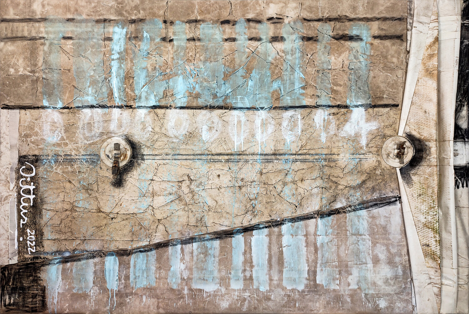 "Line by line" 00000000004 Christian Dittus Original painting for sale