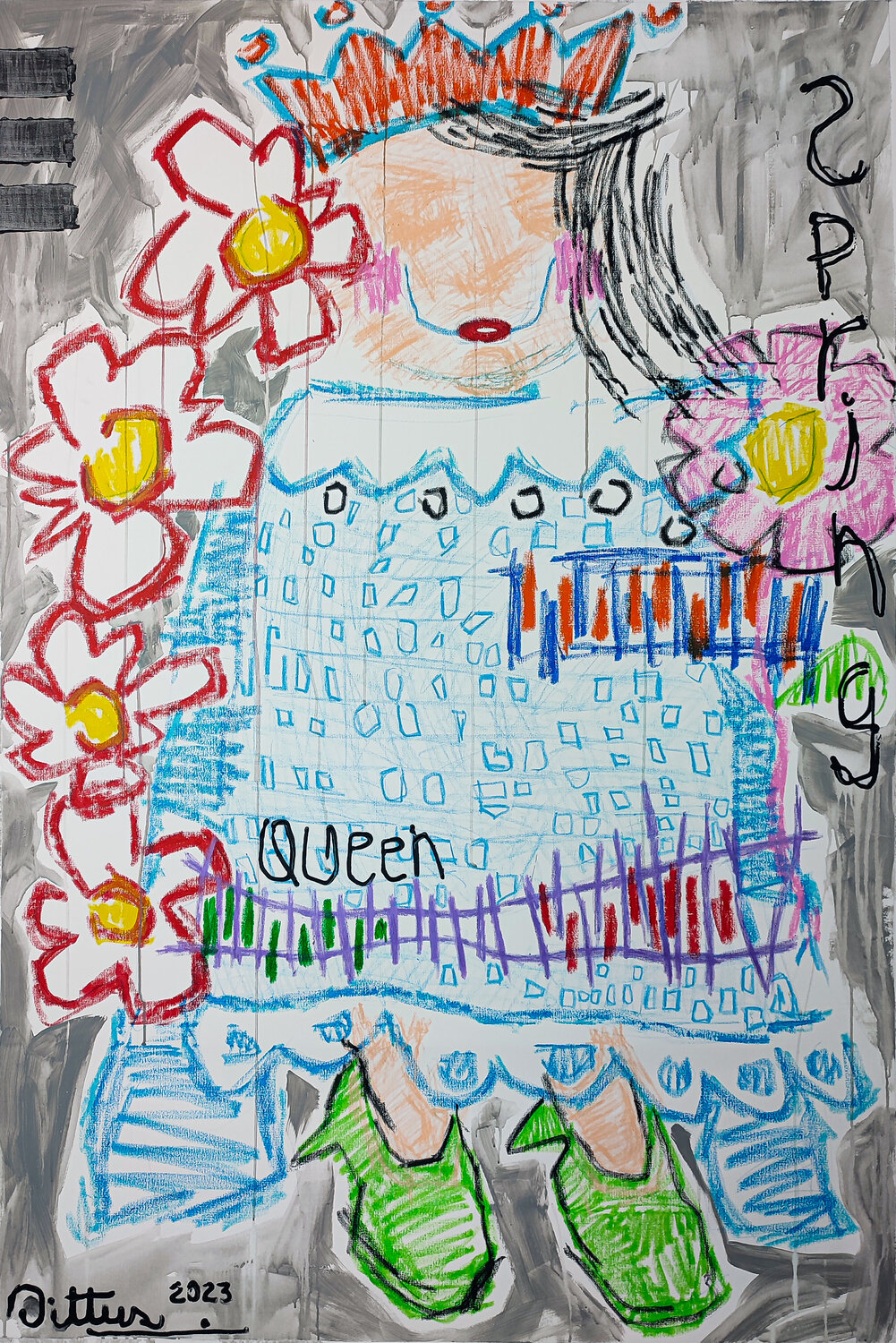 Spring Queen Christian Dittus Original painting for sale