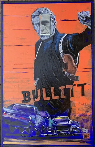 BULLITT... by Alain Granger (A.G.R.), Painting for Sale on Select