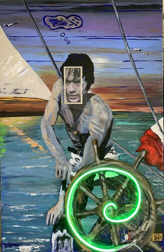 Partir... by Alain Granger (A.G.R.), Painting for Sale on Select