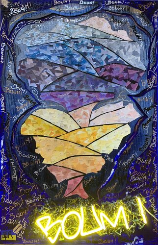 BOUM , BOUM , BOUM , BOUM ! by Alain Granger (A.G.R.), Painting for Sale on Select