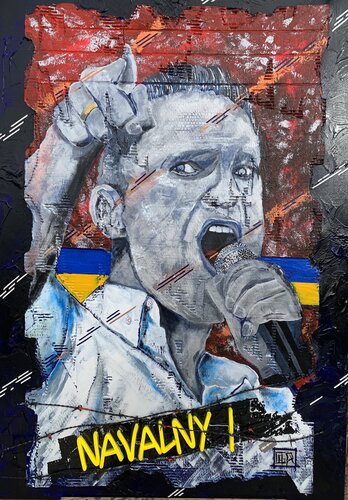 NAVALNY ! For ever ... by Alain Granger (A.G.R.), Painting for Sale on Select