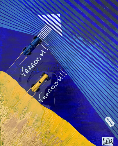 VRAAOOM !! pour l'Ukraine ... by Alain Granger (A.G.R.), Painting for Sale on Select