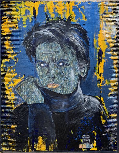 La vie est faite de morceaux qui ne se joignent pas ...Melle Brown ... by Alain Granger (A.G.R.), Painting for Sale on Select