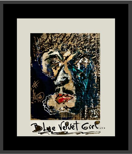 Blue Velvet girl ! by Alain Granger (A.G.R.), Painting for Sale on Select