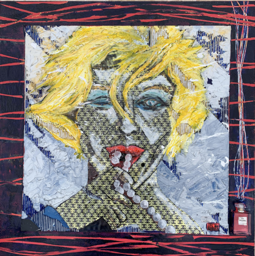 1 M² de CHANEL * dans le vent ... by Alain Granger (A.G.R.), Painting for Sale on Select