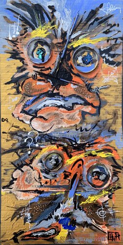 Les copains d'abord ... by Alain Granger (A.G.R.), Painting for Sale on Select