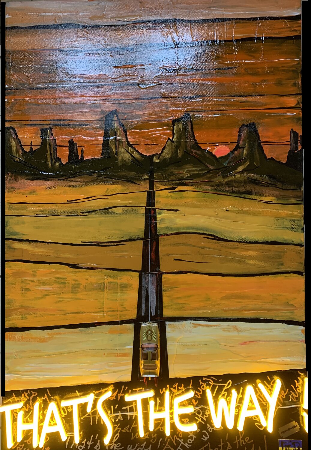 THAT'S THE WAY ! Alain Granger (A.G.R.) Original painting for sale