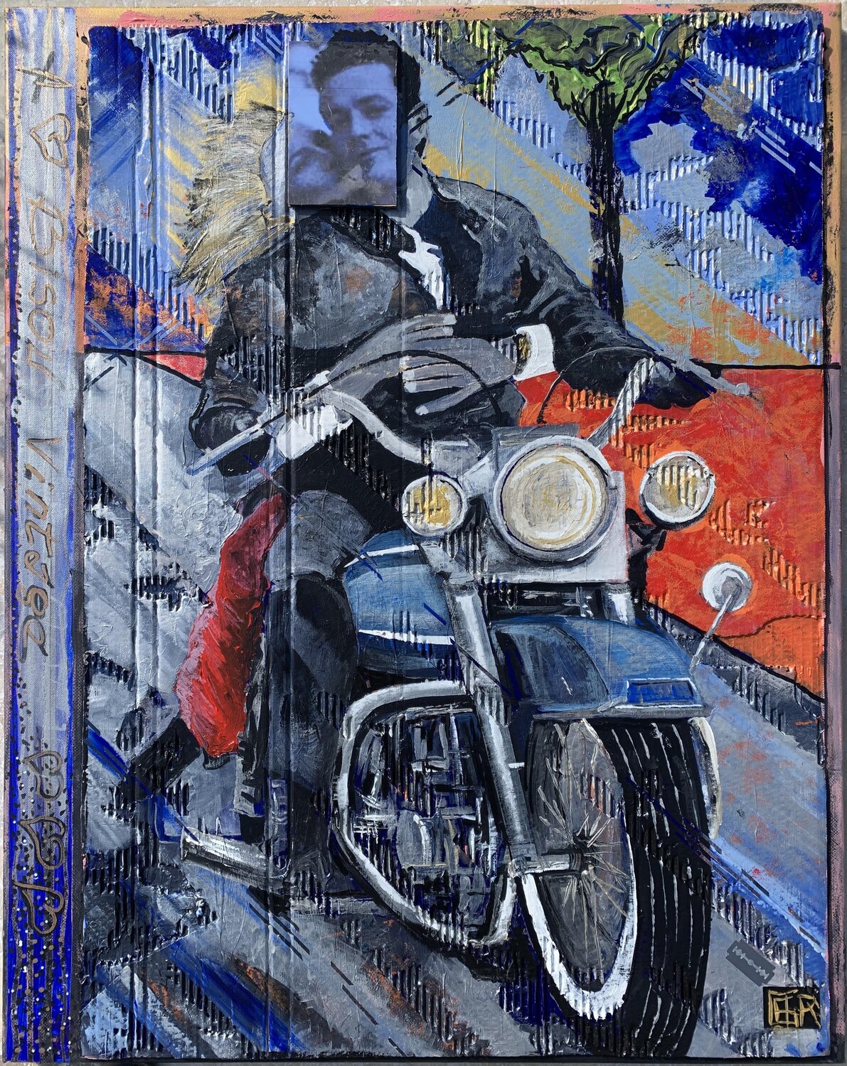 Bisou Vintage ! Alain Granger (A.G.R.) Original painting for sale