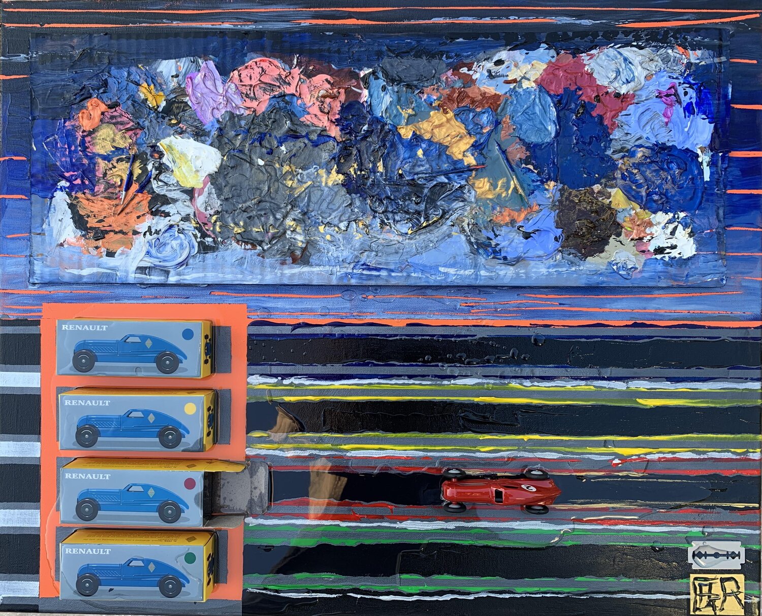 STORM ... BOX ! BOX  ! Alain Granger (A.G.R.) Original painting for sale