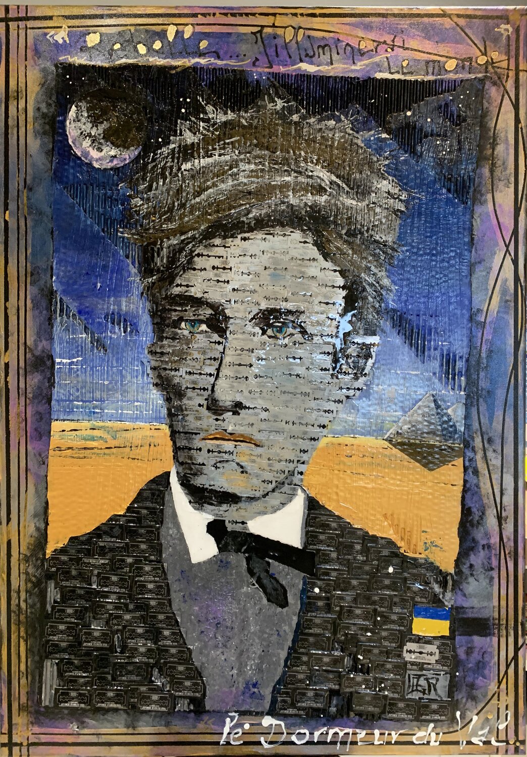 Rebelle ... J'illuminerai le monde ...  ( Arthur Rimbaud) Alain Granger (A.G.R.) Original painting for sale