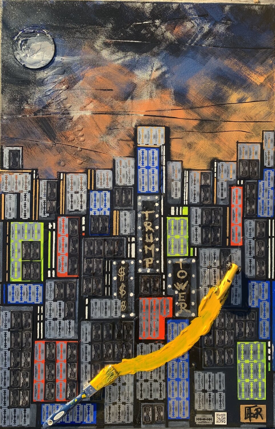 Dérapage crépusculaire à Steel Hill ! Alain Granger (A.G.R.) Original painting for sale