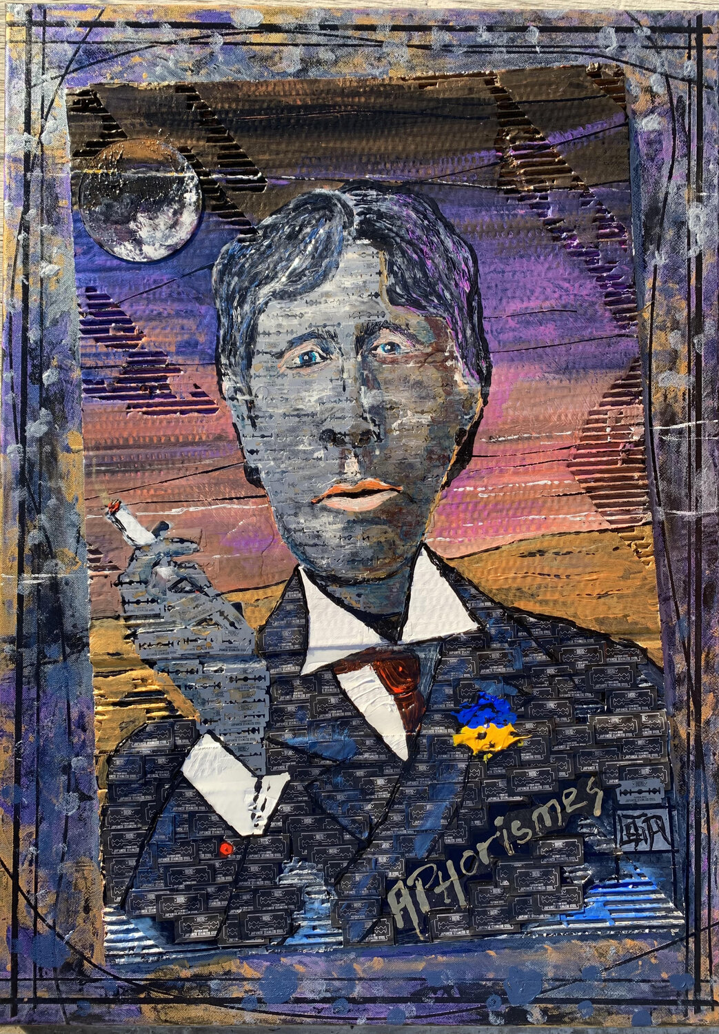 Aphorismes... Alain Granger (A.G.R.) Original painting for sale