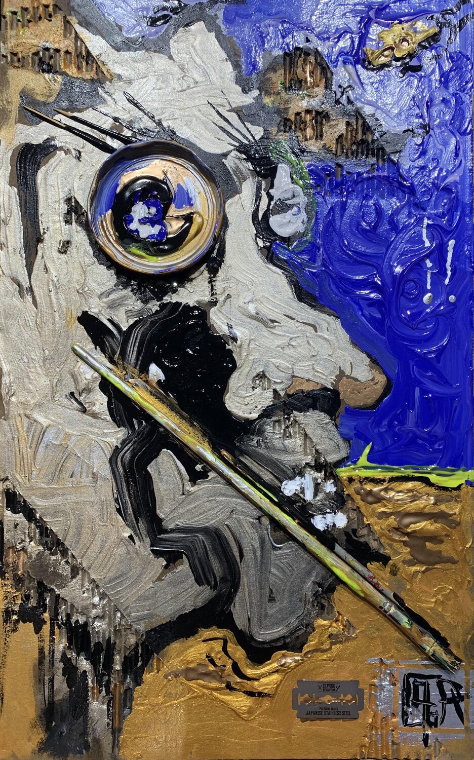 L'Homme d'Odessa ...qui marche encore ... Alain Granger (A.G.R.) Original painting for sale