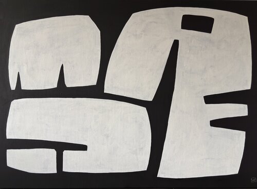 3 Big Whites by Valeria Zaccheddu, Painting for Sale on Select