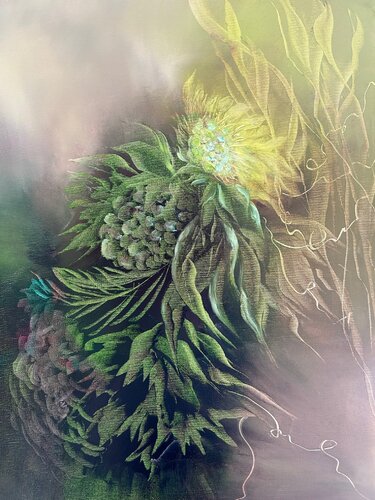 Night fragrance XVIII by Ludmila Budanov, Painting for Sale on Select