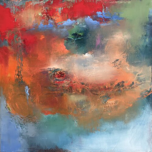In the ups and downs by Ludmila Budanov, Painting for Sale on Select