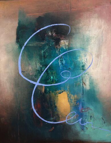 Reflection of Time by Ludmila Budanov, Painting for Sale on Select