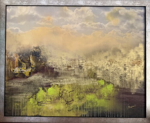 Golden Mist by Ludmila Budanov, Painting for Sale on Select