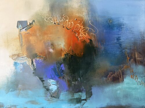 Dynamic abstraction by Ludmila Budanov, Painting for Sale on Select