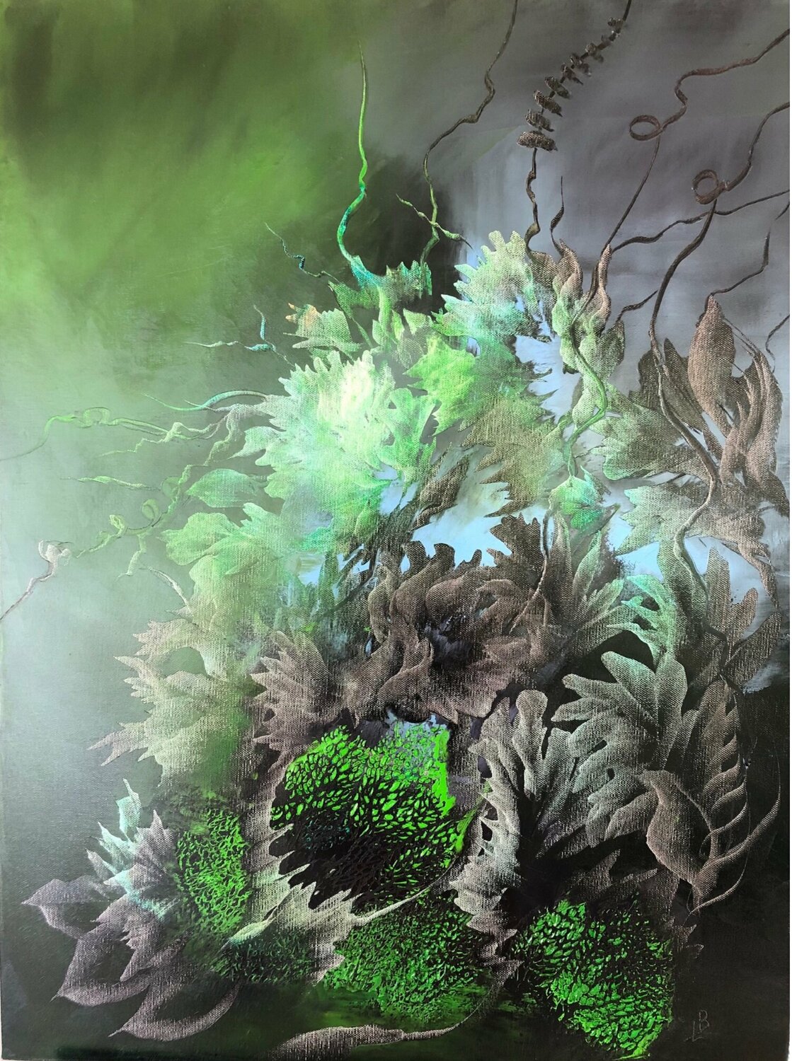 Night fragrance XI Ludmila Budanov Original painting for sale