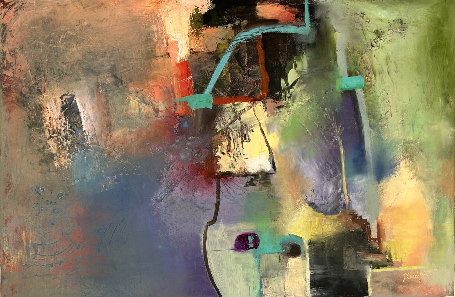 Storm of thoughts Ludmila Budanov Original painting for sale