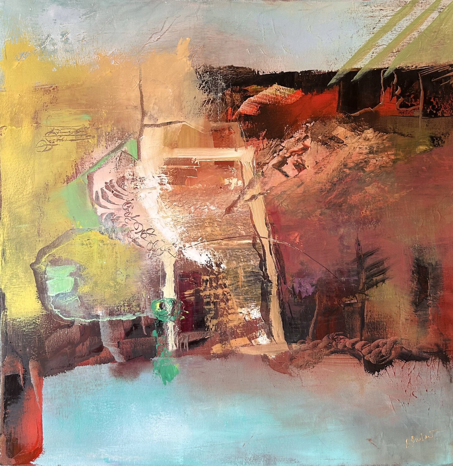 Elements II Ludmila Budanov Original painting for sale