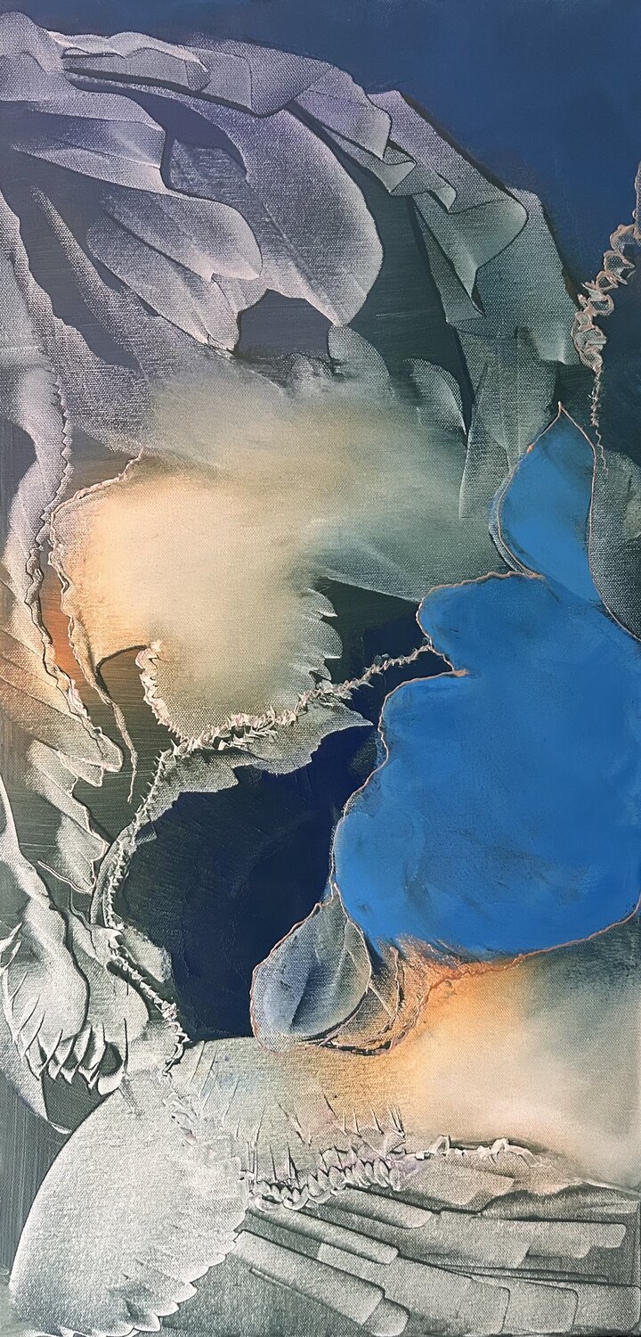 Whispers beneath the surface Ludmila Budanov Original painting for sale