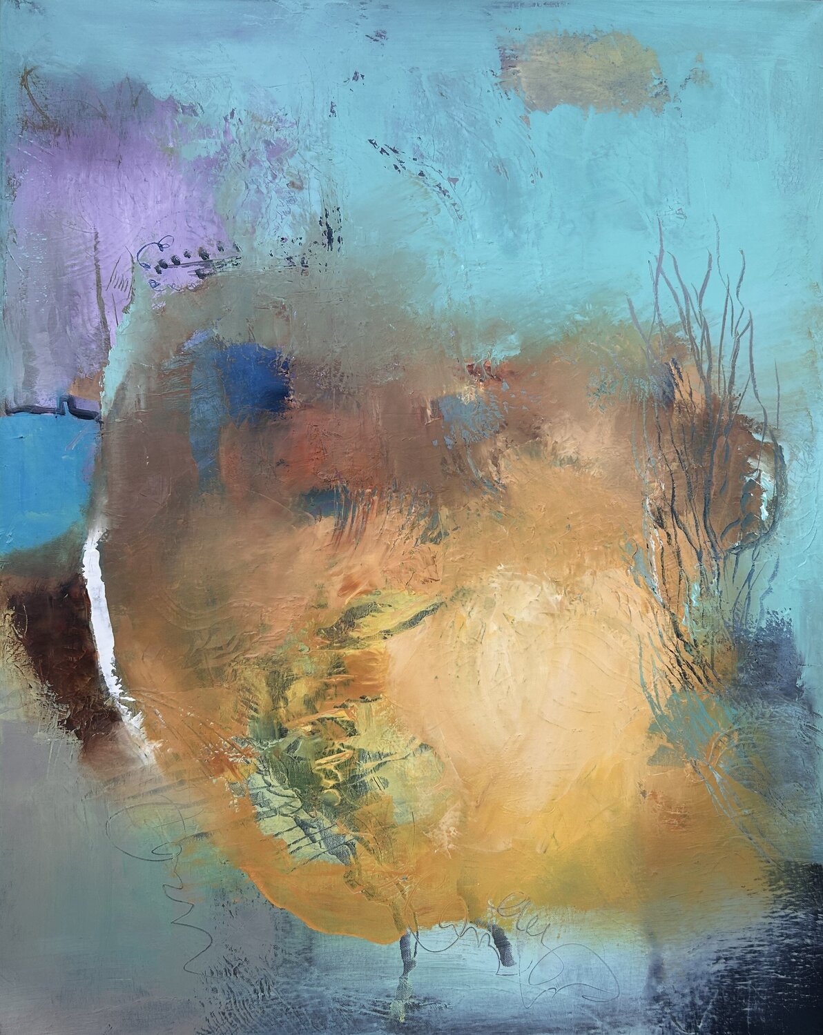 Where the light begins Ludmila Budanov Original painting for sale