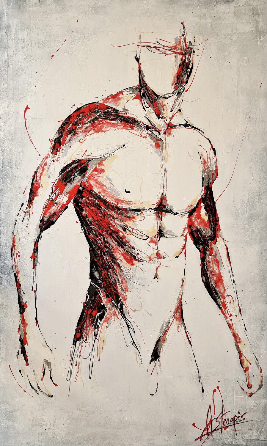 Corps de Feu Amandyne Steropes Original painting for sale