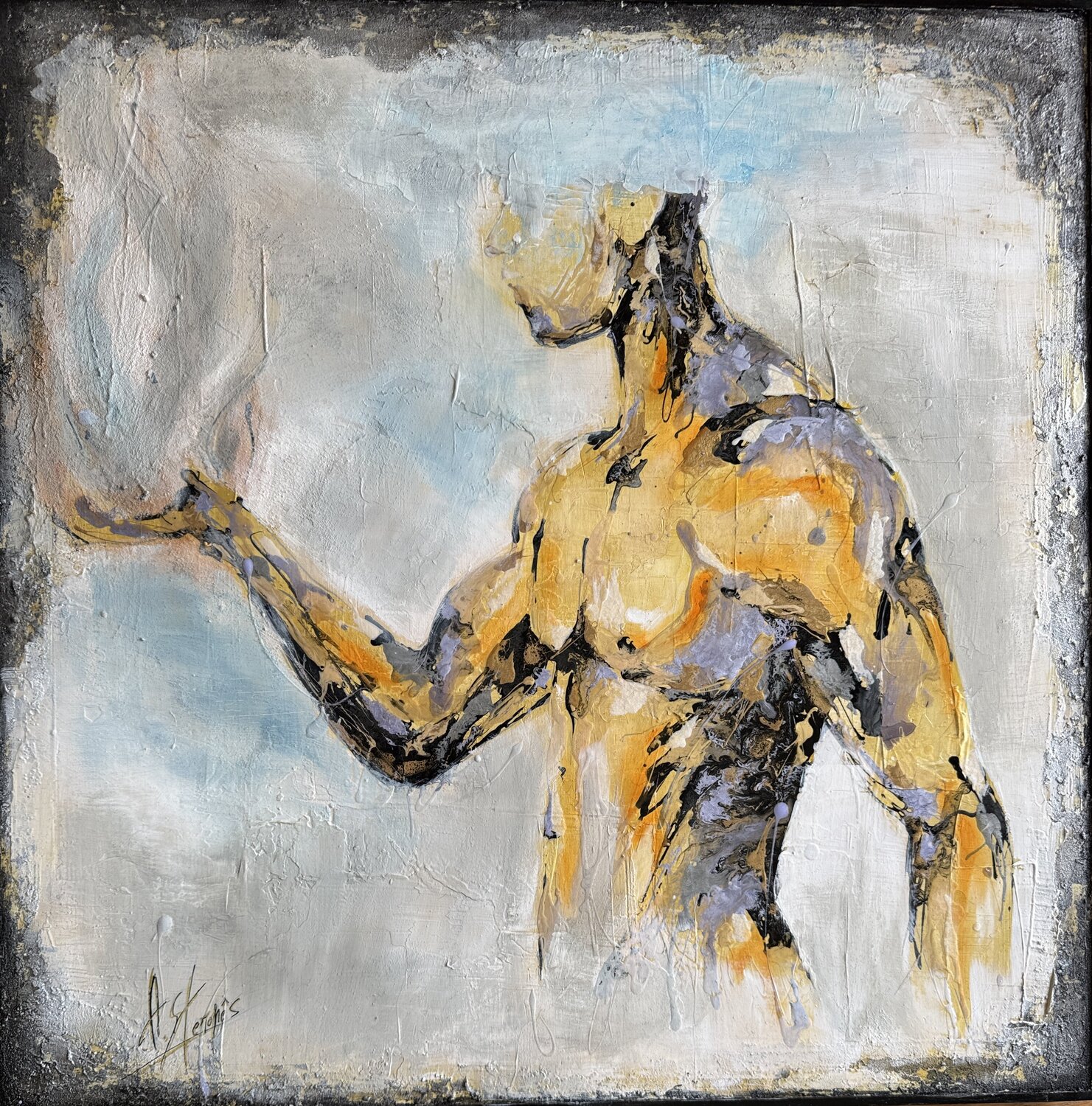 L’Insuffleur de Vie Amandyne Steropes Original painting for sale