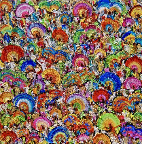Bloco da Alegria by Christine Drummond, Painting for Sale on Select