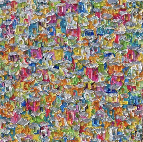 Favela Arco Iris by Christine Drummond, Painting for Sale on Select