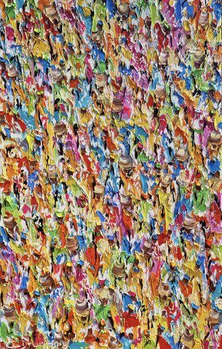 Mercado em festa by Christine Drummond, Painting for Sale on Select
