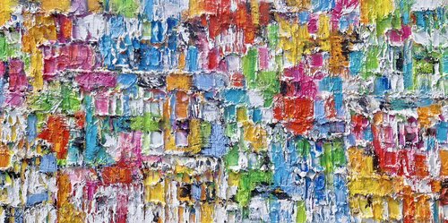 Favela Kaleidoscope by Christine Drummond, Painting for Sale on Select