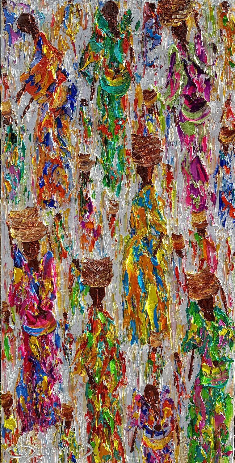 Couleurs des tropiques Christine Drummond Original painting for sale