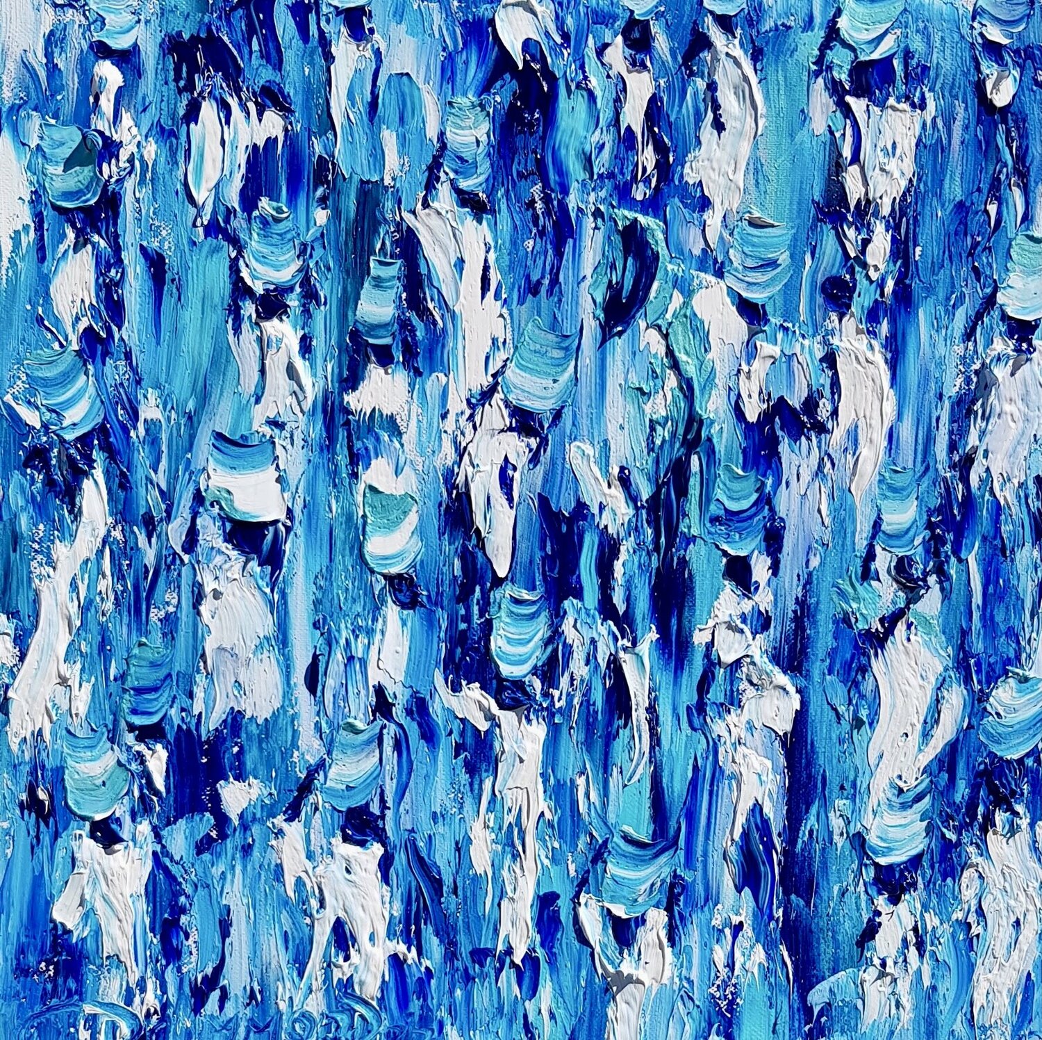Femmes au clair de lune Christine Drummond Original painting for sale