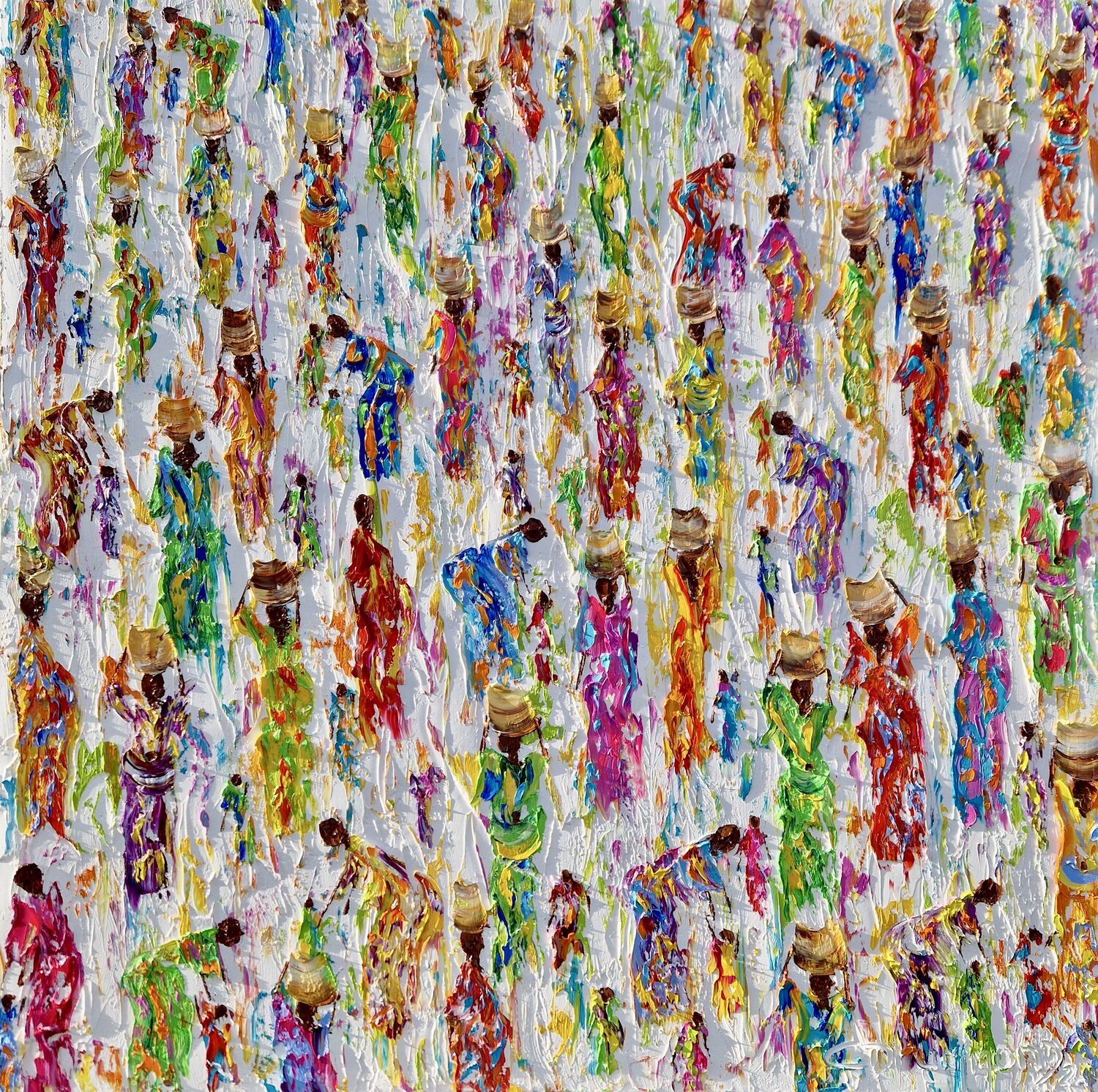 Colors of Life Christine Drummond Original painting for sale