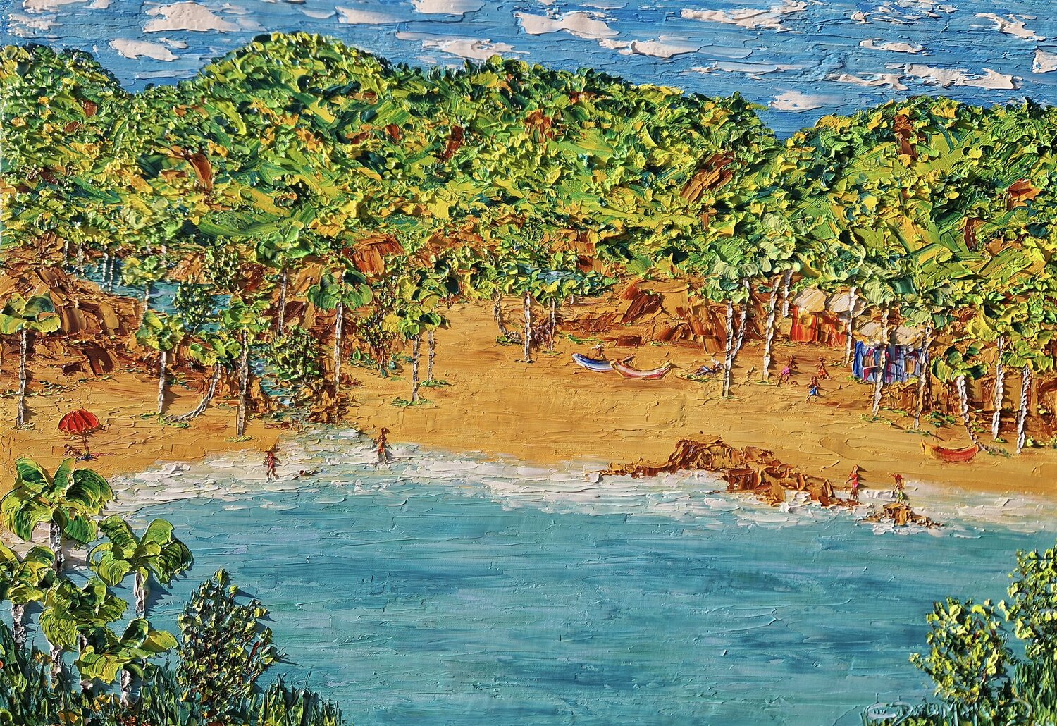 Paraíso Secreto Christine Drummond Original painting for sale
