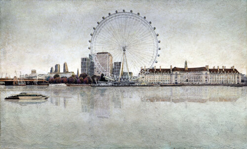 London is Watching You by Carlos Arriaga, Painting for Sale on Select