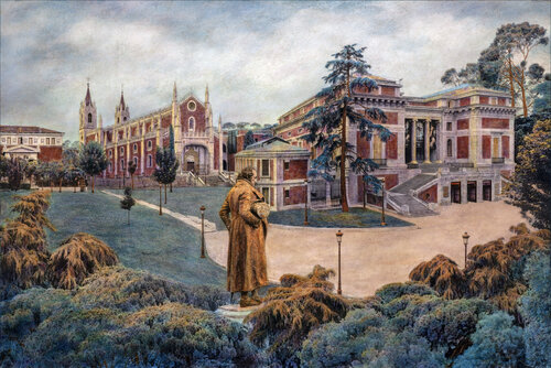 Goya y el Museo del Prado. Madrid. by Carlos Arriaga, Painting for Sale on Select
