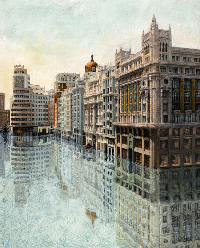 La Gran Ría # 2. Madrid. by Carlos Arriaga, Painting for Sale on Select