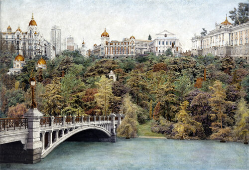 Al Oeste de Madrid by Carlos Arriaga, Painting for Sale on Select