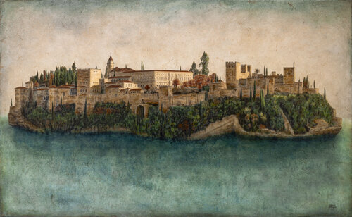 Isla Mágica de la Alhambra # 2 by Carlos Arriaga, Painting for Sale on Select