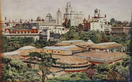 Art in the Heart of Madrid. # 2. (The Prado Roof) by Carlos Arriaga, Painting for Sale on Select